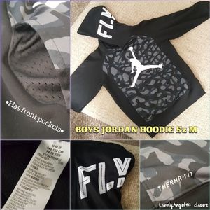 MJ Therma-Fit Boys Hoodie Sz M -Gently Used-